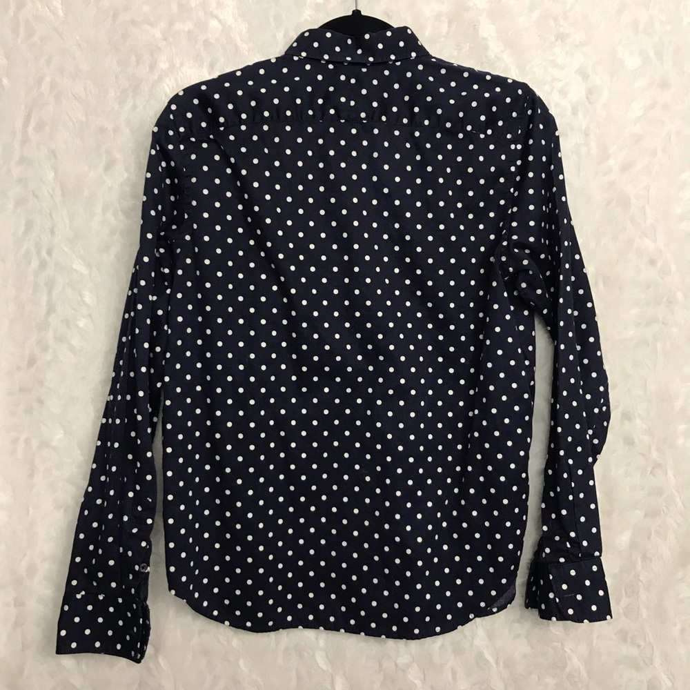 ❌SOLD❌Lauren Ralph Lauren Navy Blue Polka Dotted - Picture 3 of 4